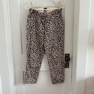 J. Crew Animal Print Stretch Pants